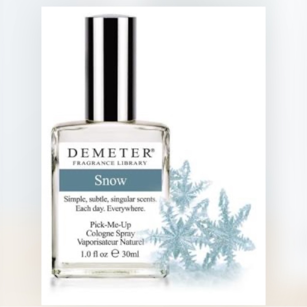 DEMETER FRAGRANCES ‘ Snow’ Pick-Me-Up Cologne Spray.